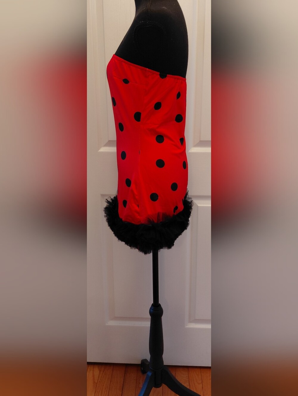New Women’s Medium Ladybug Halloween Costume 2PC Dress Wings - Picture 5 of 10